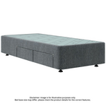 Sealy Spacesaver Right Side Drawer Long Single Bed Base Charcoal SVR-CHA-SXL hero image