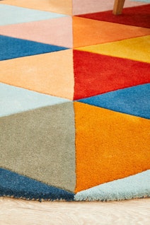 Rug Culture Matrix Small Multi-coloured Rug 150X150CM - MTX-905-MUL-150X150 hero image