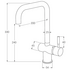 Sussex Taps Voda Sink Mixer Square Brushed Brass Gold VSMQ-40 image NaN