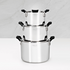 Tramontina Grano Compact 3 Piece Try-Ply Stainless Steel Cookware set with Silicone handles 65240200 image NaN