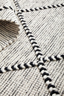 Rug Culture Maison Medium Black & Off White Rug 225X155CM - MSN-JASMIN-225X155 hero image