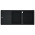 Franke Basis Double Bowl Topmount Sink with Left Hand Drainer with Rollamat - Matte Black BFG621MBLHD image NaN