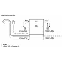 Bosch 60cm Series 6 Built Under Stainless Steel Dishwasher SMU6HCS01A hero image