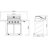 Beefeater 1600 Series Dark Four Burner BBQ with Side Burner & Trolley BMG1641DA image NaN