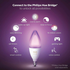 Philips Hue White Colour Ambiance Candle Bulb E14 With Bluetooth HUEWCAE14BT image NaN