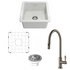 Turner Hastings Cuisine 46 Sink Pack with Brushed Nickel Ludlow Pull Out Mixer Tap and Accessories PKG047 image NaN