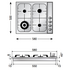 ILVE H360CV 60cm Natural Gas Cooktop image NaN