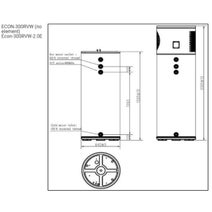 Econova 290L All in One Heat Pump Hot Water System With Booster Element Obsidian Grey ECON-300RVW-20E hero image