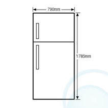 Samsung SR525MW 527L Top Mount Fridge hero image