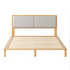 Zinus Arden Queen Bamboo Wood Bed Frame with Upholstered Headboard AU-FPWNH8ZC-08Q image NaN