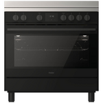Haier 90cm 300 Series Electric Freestanding Oven Black HOR90S8CEBX2 hero image