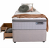 Sealy Long Single Spacesaver Base -  Left Drawers In Fossil - 553650 image NaN