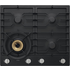ASKO 60cm Natural Gas Cooktop with Super Flex Wok Burner Black Matte HG1666AD image NaN