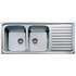 Teka Double Bowl Right Hand Drainer Inset Sink TCLA20BRHDPK image NaN