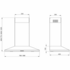 ILVE 80cm Canopy Rangehood Stainless Steel X50/80 image NaN