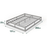 Zinus Queen Metal Bed Base Grey AU-UCBXA-9Q image NaN