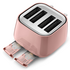 DeLonghi Eclettica Four Slice Toaster Pink CTY4003PK image NaN