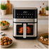 Kitchen Couture 5.5L Clear View Digital Air Fryer Stainless Steel 10005843 image NaN