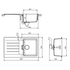 Abey Shock Signus Single Bowl Topmount Sink with Left Hand Drainer Polaris D100WR image NaN