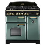 Falcon 90cm Classic Deluxe Mineral Green Dual Fuel Freestanding Oven CDL90DFMGBR hero image
