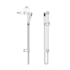 Rogerseller Tonic Baton Shower on Rail - Matte Black 3506003111 image NaN