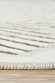Rug Culture York Large Off White & Natural Rug 290X200CM - YRK-CIND-WHT-290X200 hero image