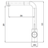 Oliveri Venice Pullout Right Angle Mixer Chrome VE570CR-P image NaN