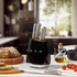 Smeg 50s Retro Style 6 Piece Knife Block Set Black KBSF02BL image NaN