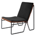 Reddie Willy Sling Lounge Chair Black and Tan Top Black Base image NaN