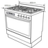 Westinghouse WFE946SB 90cm Freestanding Electric Oven/Stove image NaN