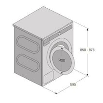 ASKO 8kg ProWash Logic Front Load Washing Machine Titanium W4086PT hero image