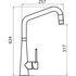 Oliveri Essente Square Goose Neck Mixer Tap SS2570 image NaN