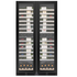 KingsBottle Atelier Harmony 172 Bottle Four Zone Side-by-Side Wine Fridge System KB245W4-BK image NaN