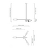 CTO Lighting Axis Small Three Pendant Light - Satin Brass AXIPESSBSG image NaN
