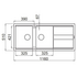 Artusi Granitek Series Double Bowl Sink with Drainer Black AGS1162B image NaN