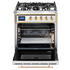 Ilve 76cm Majestic Dual Fuel Upright Oven/Stove M30DNE3SSG image NaN