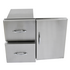 Grandfire GFK3002 Stainless Steel Double Drawer and Door Combo image NaN
