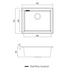 Oliveri Santorini Large Bowl Undermount Sink Black ST-BL1550UOF image NaN