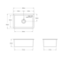 Turner Hastings Cuisine 68 Single Bowl Inset and Undermount Sink Matte Black CU68FS-MB image NaN