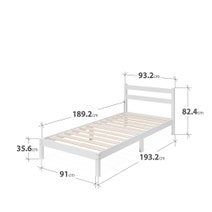 Zinus Robin Single Wood Bed Frame White AU-FPWNH1-14S hero image