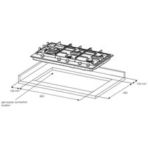 Electrolux 90cm Ceramic Natural Gas Cooktop EHG955BE hero image