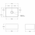 Turner Hastings Novi 60 x 46 Fine Fireclay Single Bowl Butler Sink Matte White NO603FS-MW image NaN