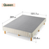 Zinus Justina Queen Upholstered 35cm Ensemble Bed Base Beige AU-FRBX-7BG-Q image NaN