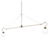CTO Lighting Floren 2 Arm Pendant Light - Antique Brass FLOREN2ARM image NaN