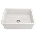 Turner Hastings Cuisine 68 Single Bowl Inset and Undermount Sink Gloss White CU68FS hero image