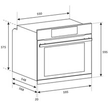 Haier 60cm 600 Series Built-In Pyrolytic Oven with Steam Assist Plus Stainless Steel HWO60S16TPX5 hero image