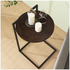 Zinus Round Metal and Wood Bedside Table Dark Brown AU-UTNST3-24B image NaN
