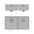 Artinox RADIUMOSE Radius Double Bowl Undermount Sink image NaN