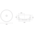 Catalano Zero+ 40 Round Benchmount Basin - Gloss White 3113003603 image NaN