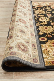 Rug Culture Sydney Large Black Ivory Rug 290X200CM - SYD-1-BI-290X200 hero image